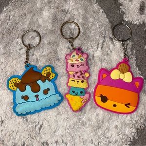 3 Num Noms Keychains